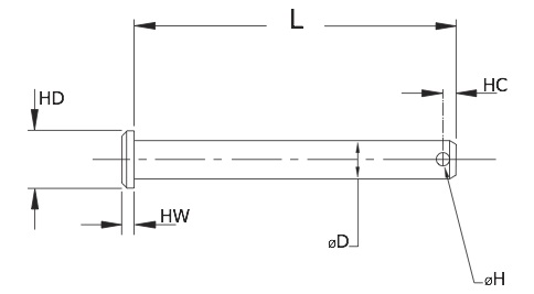 Clevis Pin Drawing